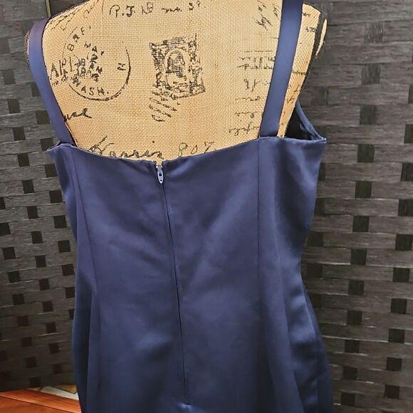 Alex Evenings Navy Blue Women's Maxi Dress Size 18 - Picture 8 of 13